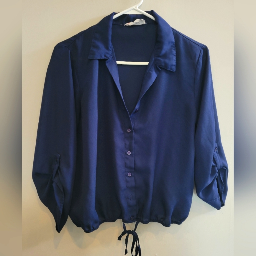 Button Up Crop Top